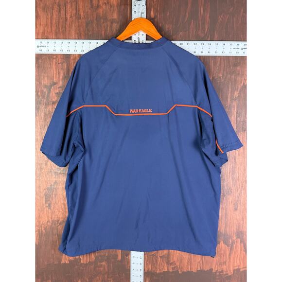 Auburn Tigers War Eagle Under Armour Woven Sideline Shirt Blue Orange‎ XL NCAAf - Picture 8 of 11